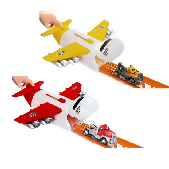 Promotional Toy Set: 4PCS Catapult Car and Plane with Fire Truck - Only $1