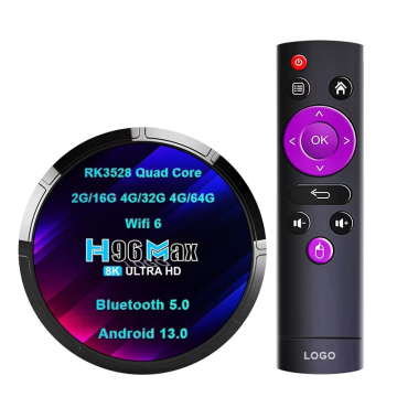 H96max Quad Core RK3528 Android 13 Set Top Box - 2GB RAM 16GB ROM 4K/8K Streaming Device