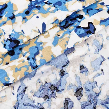 Custom Digital Printed 100% Rayon White Fabric for Shirts, Dresses, and Clothing