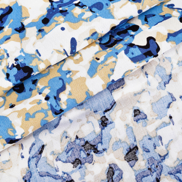 Custom Digital Printed 100% Rayon White Fabric for Shirts, Dresses, and Clothing
