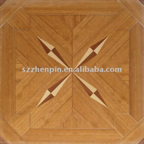Teak Maple Sapeli Art Parquet Hotel Wood Flooring