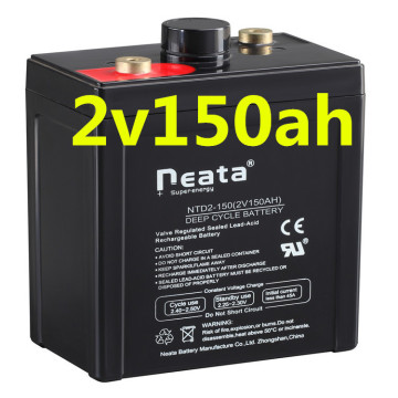 Neata 2v150ah sealed maintenance free rechargeable lead acid battery