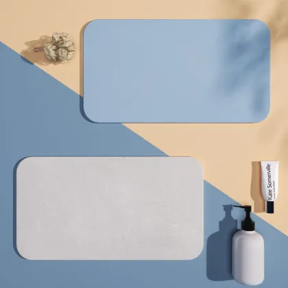 Custom Design Natural Diatomaceous Earth Shower and Kitchen Mats: Soft Diatom Mud Bath Flooring Solutions