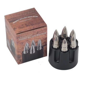 Stainless Steel Bullet Whiskey Stones