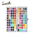 100 Colors Solid Watercolor Paint Tin Box Set