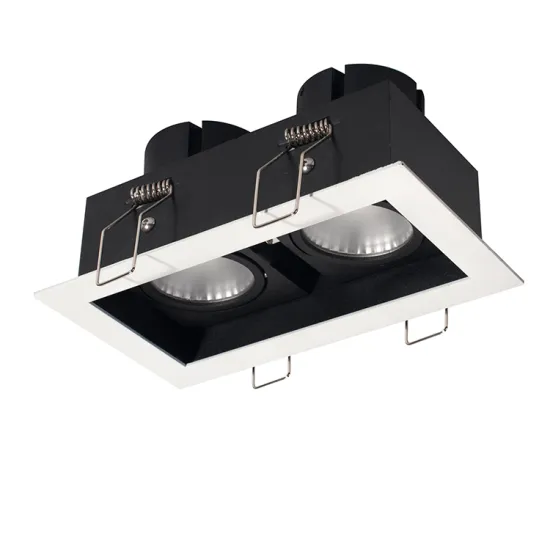 2*30W COB Indoor Grille Down Light - Square and Rectangular Recessed LED Downlight with Adjustable Spot Head