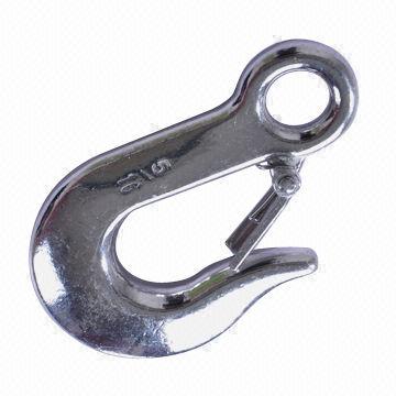 Stainless steel eye slip hook with latch