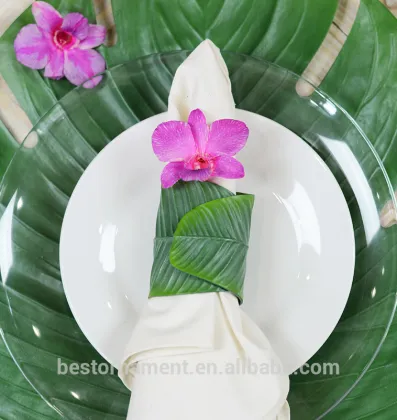 Banana Leaf Napkin Rings