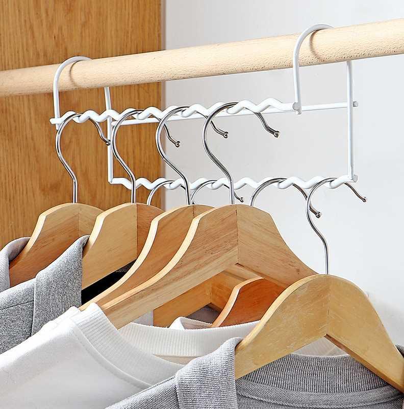 Space-Saving Metal Clothes Rack