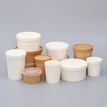Disposable customized kraft paper food packaging bowl