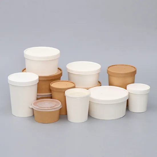 Disposable customized kraft paper food packaging bowl