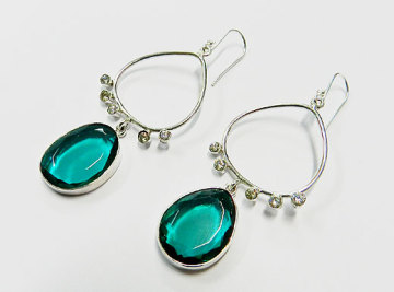 925 Sterling Silver Apatite Hydro Gemstone Earring