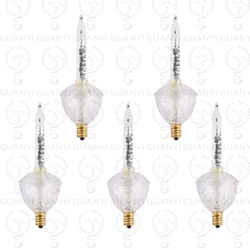 Replacement Clear Bubble Liquid Lights Bulbs for Vintage Christmas Decorations