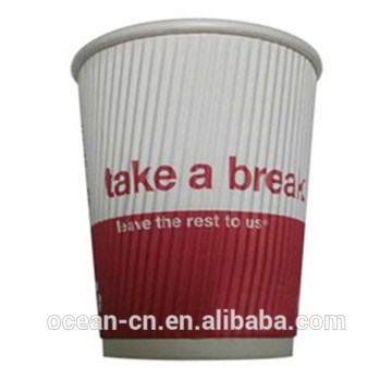 Environmental ink ripple wall paper cup