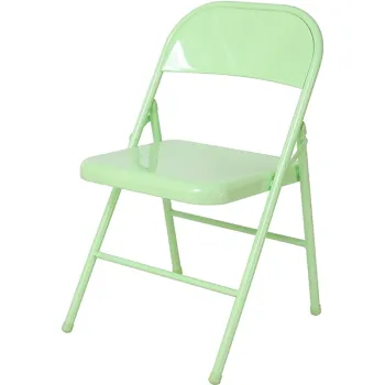 Popular Colorful Metal Folding Chairs for Iron Frame Garden, Indoor Meeting Rooms