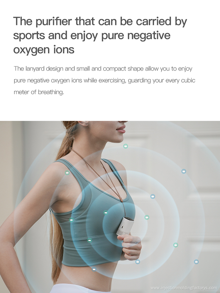 Small Personal Portable Wearable Necklace Air Purifier