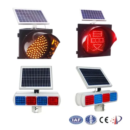 Solar Portable Traffic Light with Surface Traffic Lights Bulb