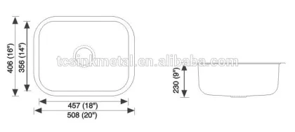 Less Expensive Undermount Single GuangDong Kitchen Sink