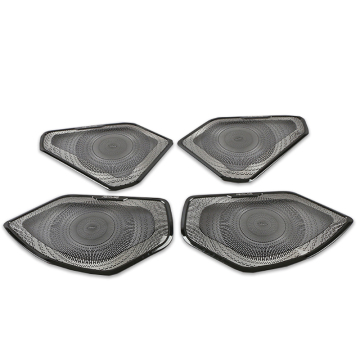 Stainless Steel Audio Horn Decorative Cover for Toyota RAV4 Interior Accessories