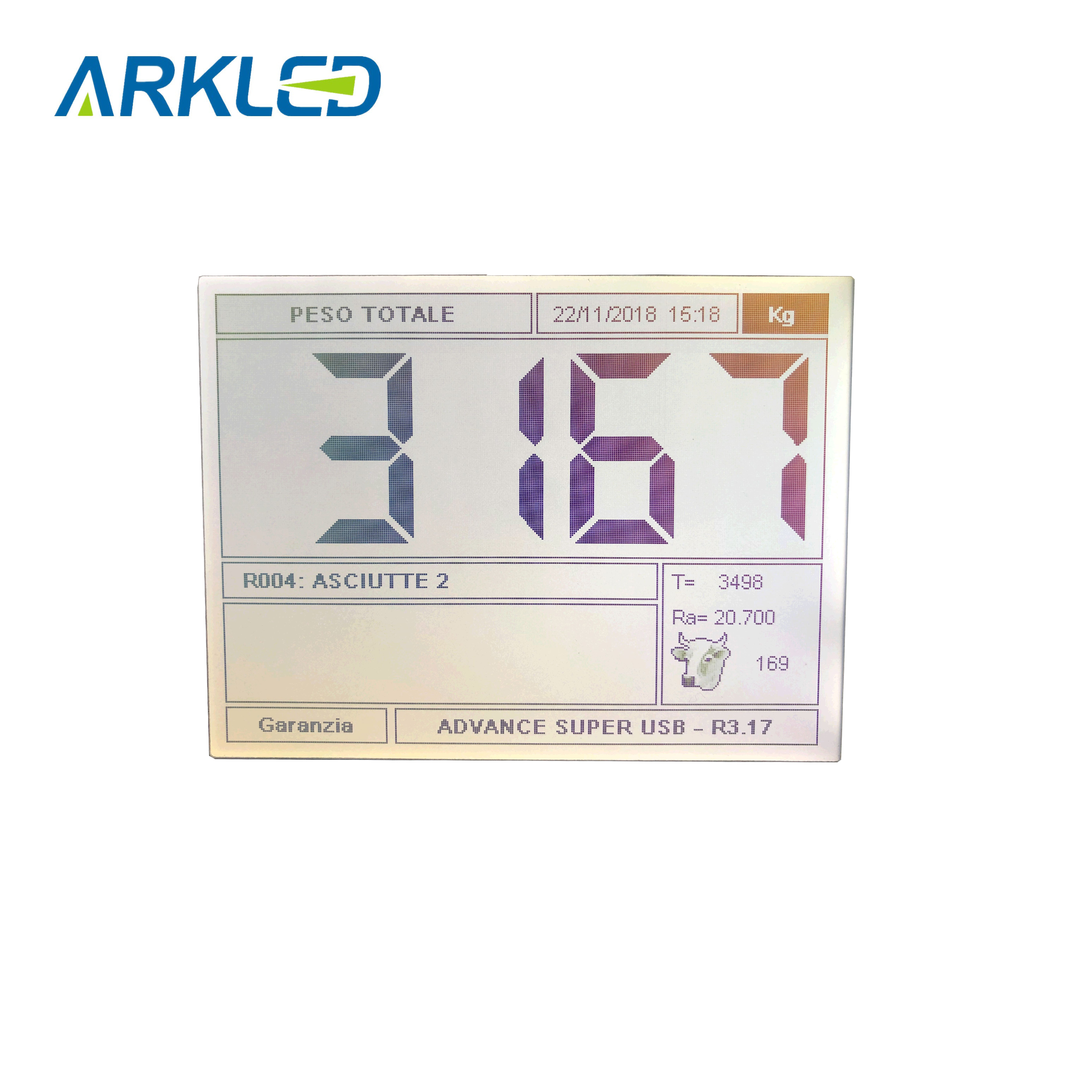 Akıllı termostat için dokunmatik anahtar ile LCD ekran