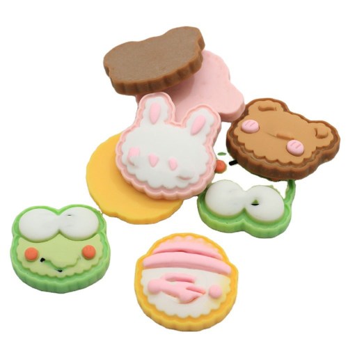 Harz Nette Tiere Cartoon Flatback Cabochon Kaninchen Bär Frosch Scrapbooking Handwerk DIY Haarschleifen Center Telefon Dekoration