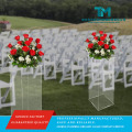 Caixa de flores acrílica contemporânea com prateleiras flutuantes ajustáveis