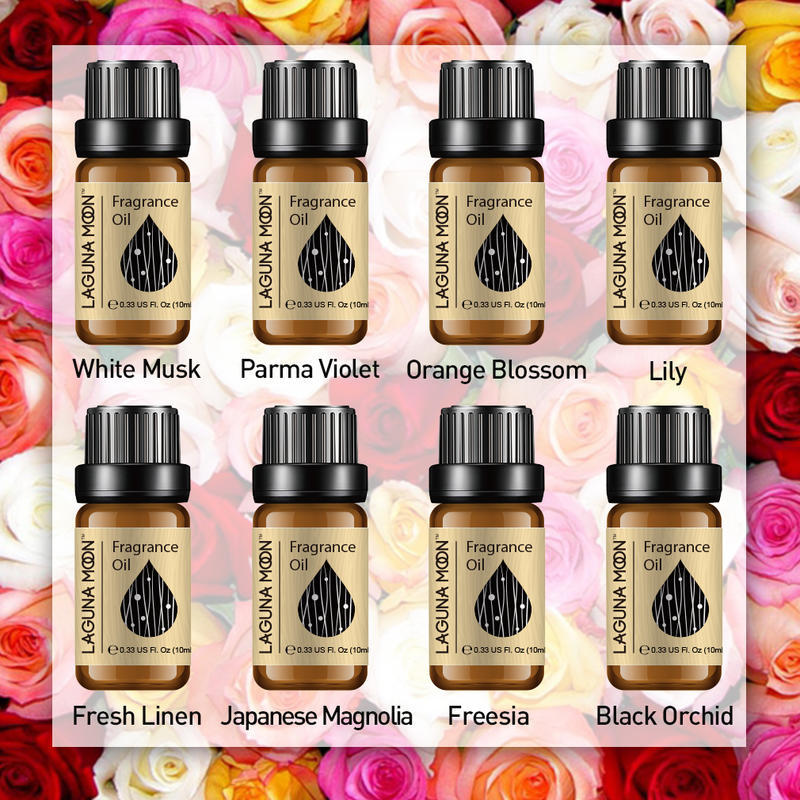 Lagunamoon 10ml Fragrance Oil Chocolate Essential Oil Milk Coconut Cucumber Patchouli Oil Air Fresh Diffuser Candle Soap Diy Oil