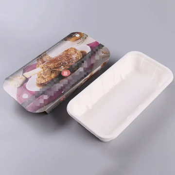 ECO friendly biodegradable sushi packing paper box tray