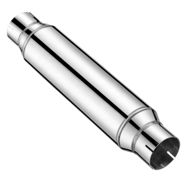 Universal 3.0" In/Out Exhaust Muffler Resonator with 20" Length and Stainless Steel Construction for High Performance