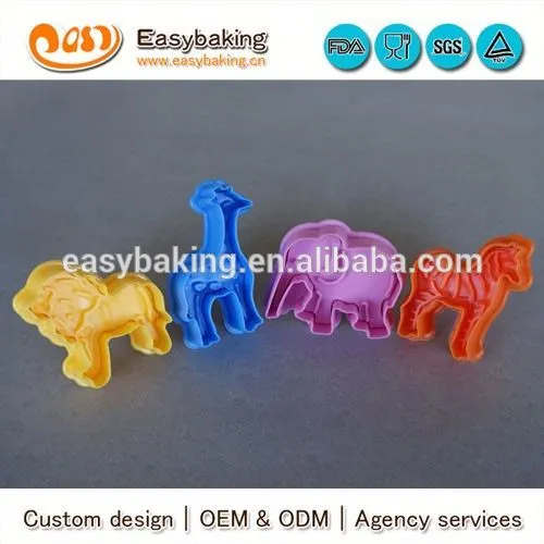Factory custom supply animal plastic cookie cutter stamp