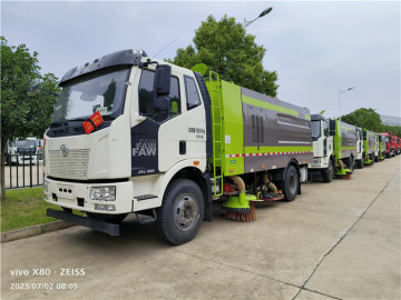 7m3 FAW Road Cleaning Sweeper Truck