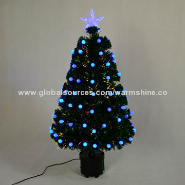 Fiber-optic Christmas Tree for Indoor or Outdoor Usage with CE, RoHS and FCC Marks