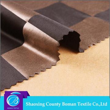 Textile fabrics supplier New style Beautiful Spandex foiled microfiber fabric manufacturer
