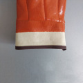 Brown Cuff Coated Gloves Cuff