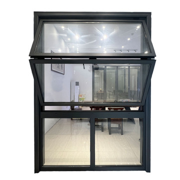 Bifold Windows: Black Aluminum Framed Up and Down Slide Foldable Window