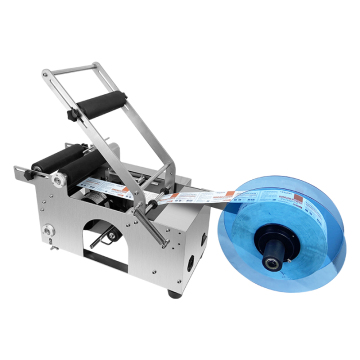 Desktop Round Bottle Semi-Auto Labeling Machine with Stainless Steel Shell