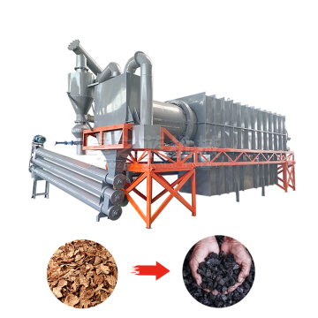 Continuous Carbonization Furnace for Wood Chips and Plant-Based Materials