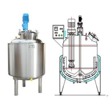 Stainless Steel Single-Layer Jacketed Mixer Tank for Shampoo and Cosmetics
