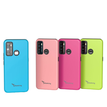 Eenvoudig mode-pantser 2-in-1 magnetisch beschermende telefoonhoesje met ringstandaard