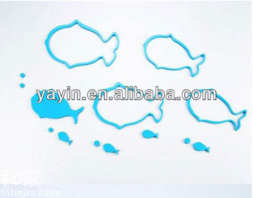 Die-cut fish wall stickers