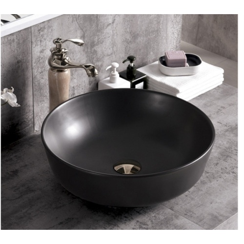 Lavabo de cerámica gris mate de los artículos sanitarios modernos