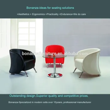 855#New made in China coffee chair cheap reception chair barcelona chair in cowhide