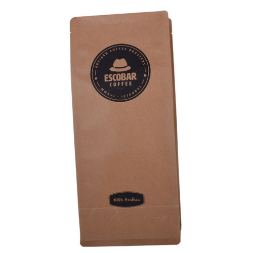 Custom bedruckte Quadratkaffeetaschen Großhandel mit Entgasungsventil für kleine Unternehmen