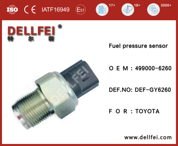 Automotive Spare Parts Fuel Rail Pressure Sensor 499000-6260 for TOYOTA