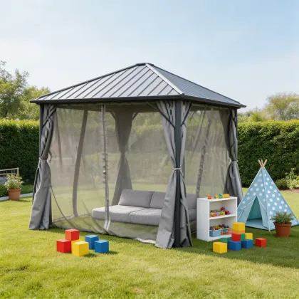 Gazebo w/led light + w/ne
