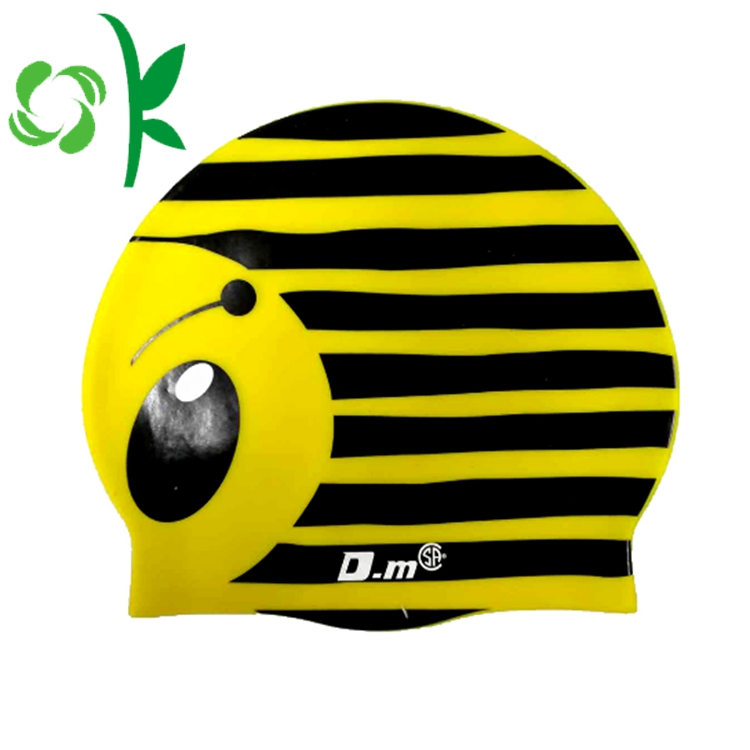 Personalized Silicone Ear Protection Design Swim Cap Hat