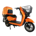 Entrega grande tronco elétrico scooter com cesta