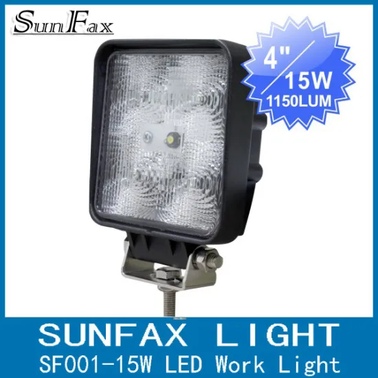 High quality square 12V/30V 15w led work light,led work lamp,led worklight for 4*4, off road, jeep, truck