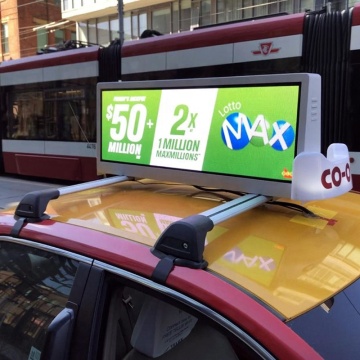 Programmable 3G/4G WIFI Outdoor LED Screen: P2.5 & P5 Sign Message Display for Taxi Rooftops and Car Tops