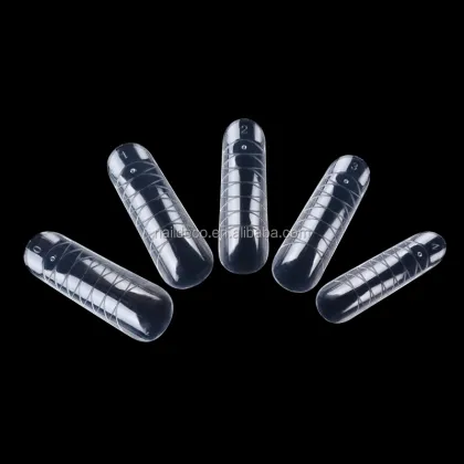 Poly Gel Nail Form Dual System Multipurpose Nail Art Mold Tips - 12 Sizes per Box